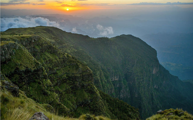 A Simien-hegység Etiópiában