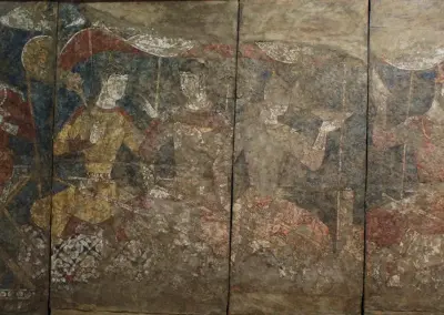 Szogd freskó a dusanbei nemzeti múzeumban
